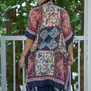 Beautiful Flower Print Cardigan / Cover Up / Shawl